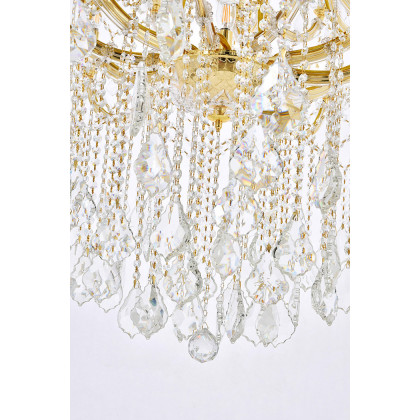 Elegant Maria Theresa 41 Light Chandelier - Gold, L 54" (2800G54G-RC)