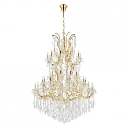 Elegant Maria Theresa 41 Light Chandelier - Gold, L 54" (2800G54G-RC)