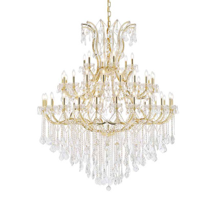 Elegant Maria Theresa 41 Light Chandelier - Gold, L 60" (2800G60G-RC)