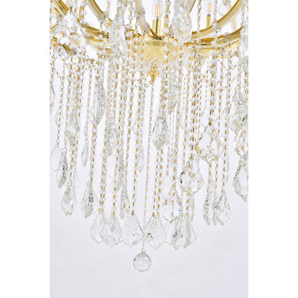Elegant Maria Theresa 41 Light Chandelier - Gold, L 60" (2800G60G-RC)
