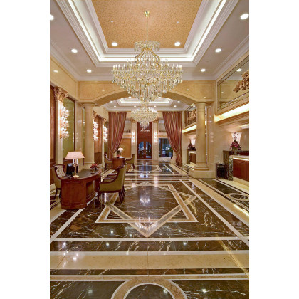 Elegant Maria Theresa 41 Light Chandelier - Gold/Golden Teak, L 72" (2800G72G-GT-RC)