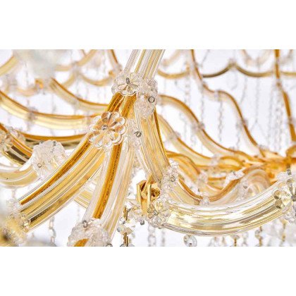 Elegant Maria Theresa 41 Light Chandelier - Gold, L 72" (2800G72G-RC)
