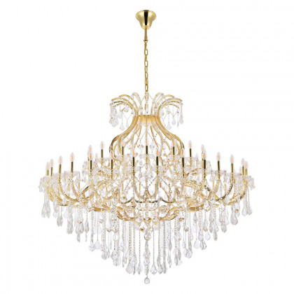 Elegant Maria Theresa 41 Light Chandelier - Gold, L 72" (2800G72G-RC)