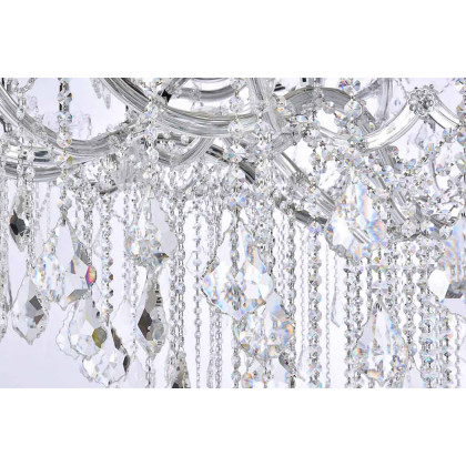 Elegant Maria Theresa 41 Light Chandelier - Chrome, L 72" (2800G96C-RC)