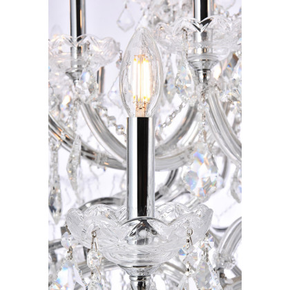 Elegant Maria Theresa 41 Light Chandelier - Chrome, L 72" (2800G96C-RC)
