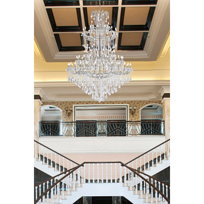 Elegant Maria Theresa 41 Light Chandelier - Chrome, L 72" (2800G96C-RC)