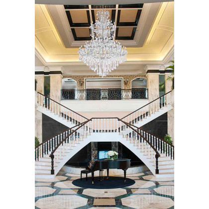 Elegant Maria Theresa 41 Light Chandelier - Chrome, L 72" (2800G96C-RC)