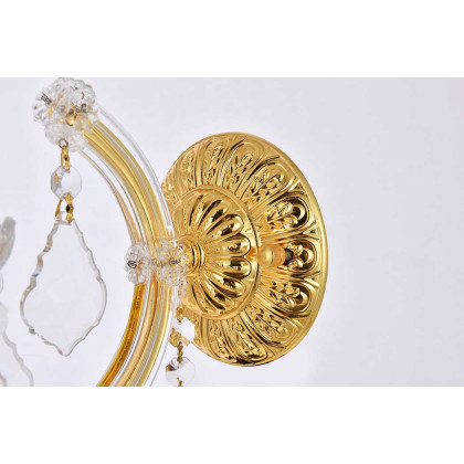 Elegant Maria Theresa 2 Light Wall Sconce - Gold, L 12" (2800W1G-RC)