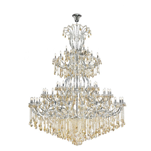 Elegant Chandelier - Chrome/Golden Shadow (2803G120C-GS-RC)