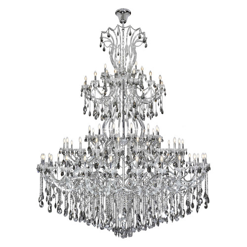 Elegant Chandelier - Chrome/Silver Shade (2803G120C-SS-RC)