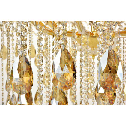 Elegant Chandelier - Gold/Golden Teak (2803G120G-GT-RC)