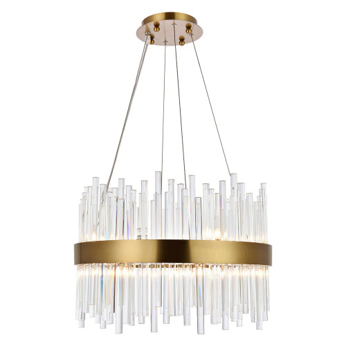 Elegant Chandelier - Gold, L 20" (3000D20G)