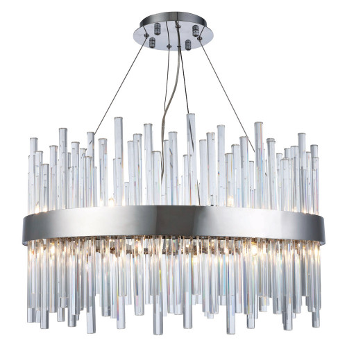 Elegant Chandelier - Chrome, L 25" (3000D25C)