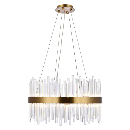 Elegant Chandelier - Gold, L 25" (3000D25G)