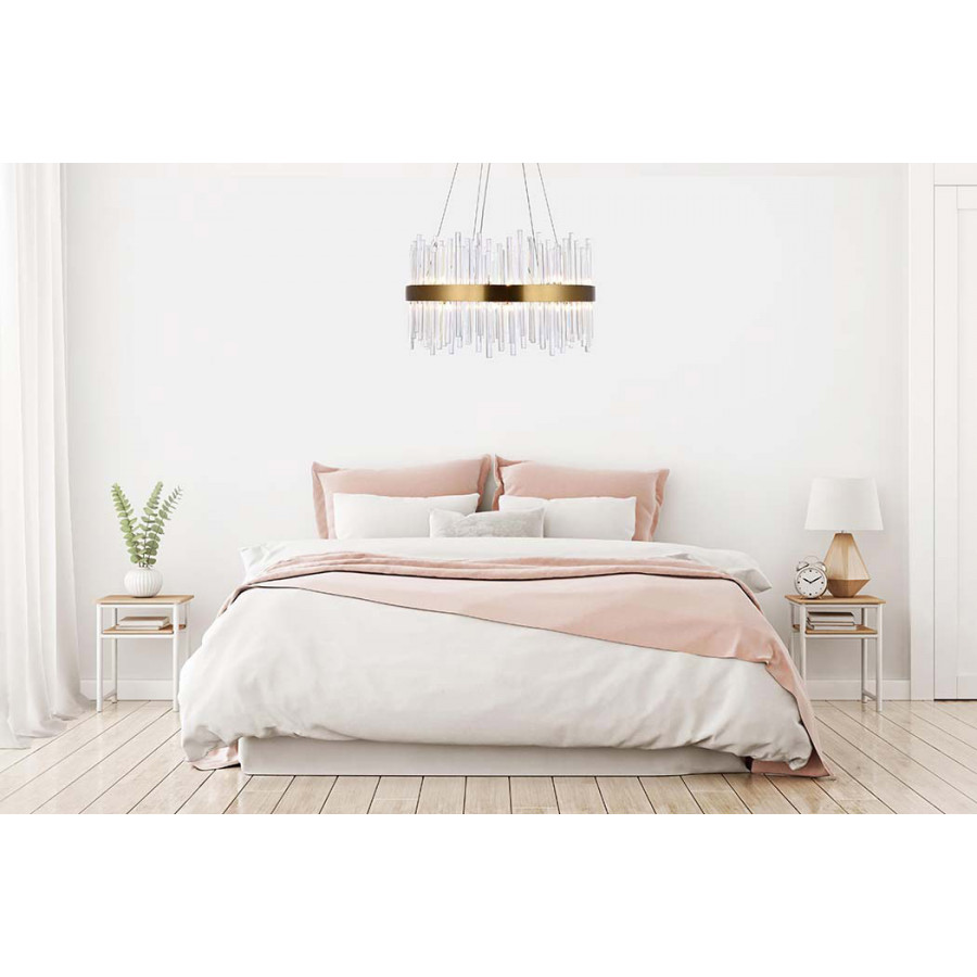 Elegant Chandelier - Gold, L 25" (3000D25G)