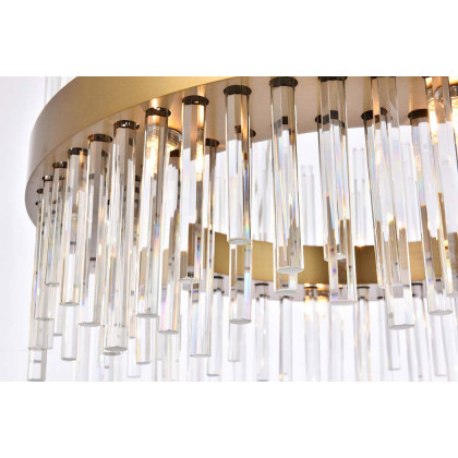 Elegant Chandelier - Gold, L 25" (3000D25G)
