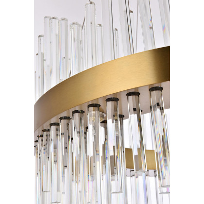 Elegant Chandelier - Gold, L 25" (3000D25G)