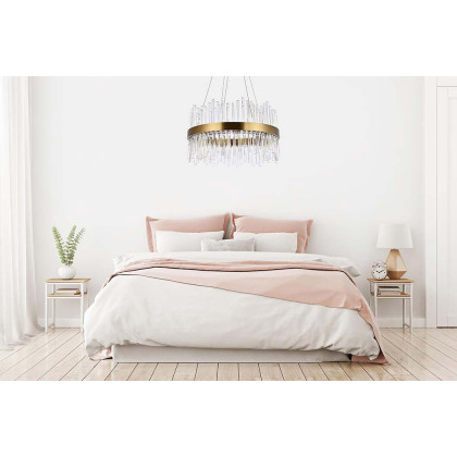 Elegant Chandelier - Gold, L 25" (3000D25G)