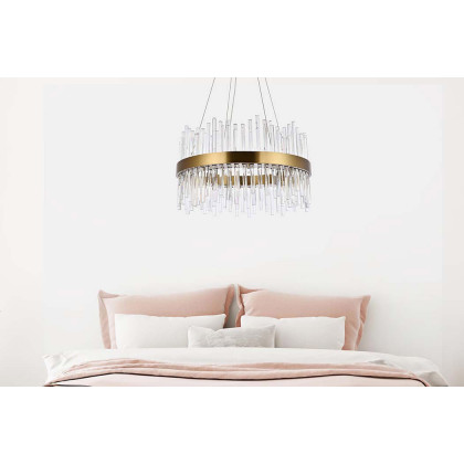 Elegant Chandelier - Gold, L 25" (3000D25G)