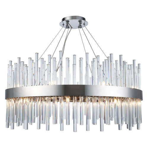 Elegant Chandelier - Chrome, L 32" (3000D32C)