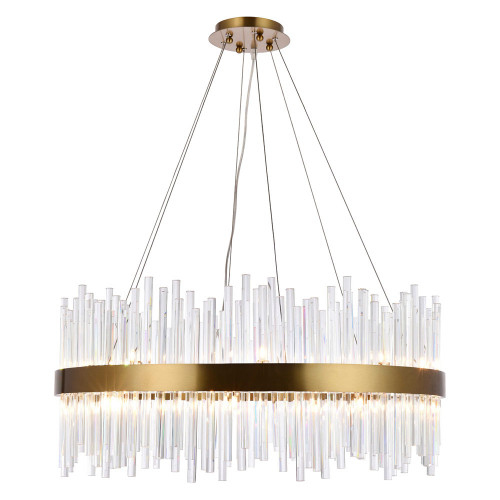 Elegant Chandelier - Gold, L 32" (3000D32G)