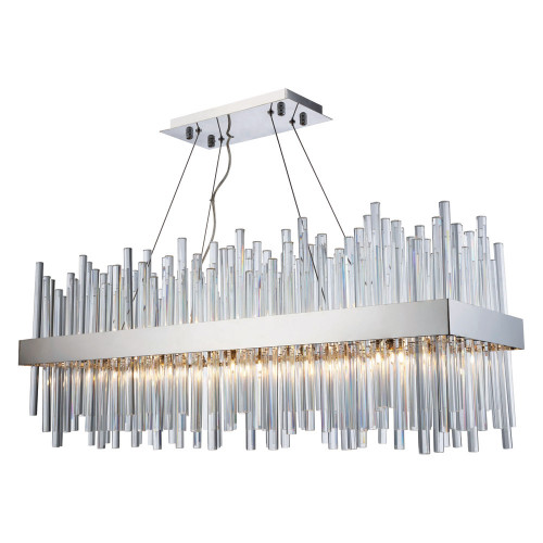 Elegant Chandelier - Chrome, L 36" (3000G36C)