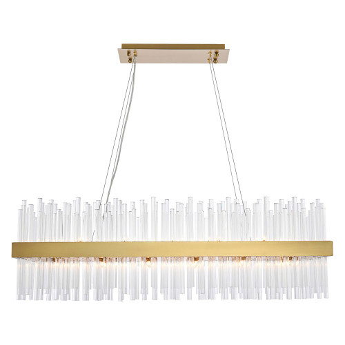 Elegant Chandelier - Satin Gold, L 42" (3000G42SG)
