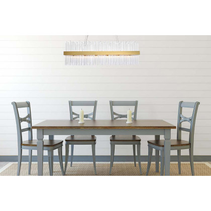 Elegant Chandelier - Satin Gold, L 42" (3000G42SG)