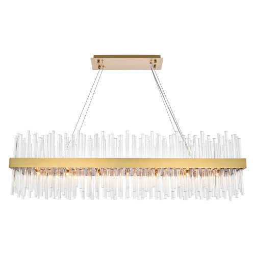 Elegant Chandelier - Satin Gold, L 48" (3000G48SG)