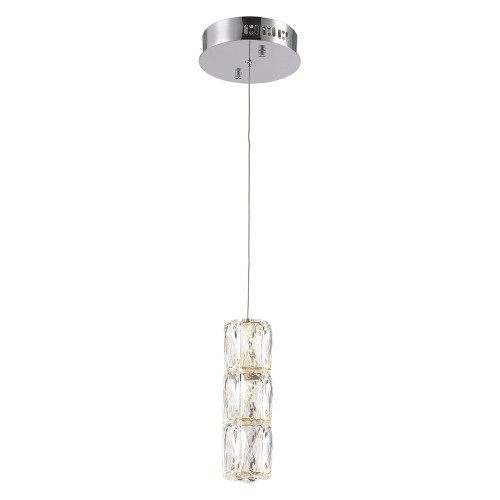 Elegant Pendant - Chrome, L 6" (3500D1C)
