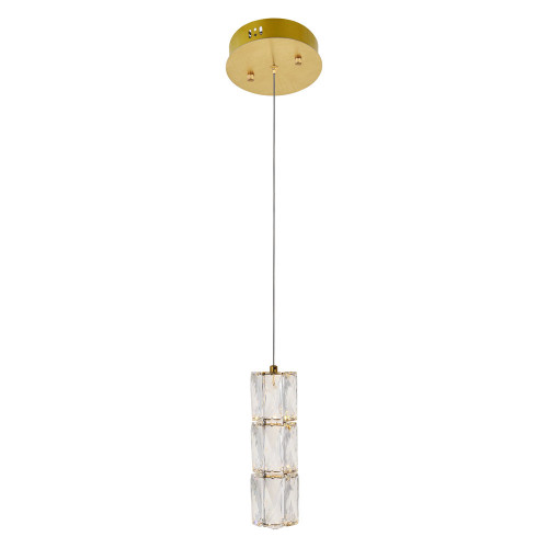 Elegant Pendant - Gold, L 6" (3500D1G)