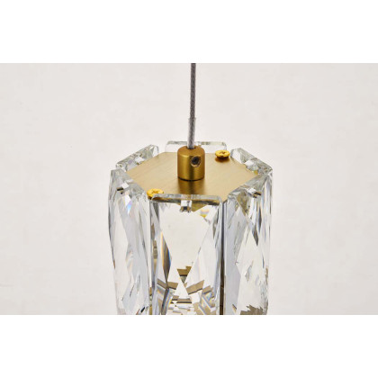 Elegant Pendant - Gold, L 6" (3500D1G)