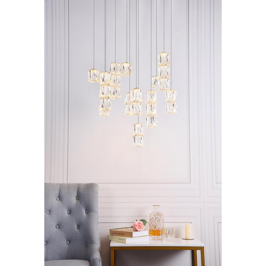 Elegant Pendant - Chrome, L 24" (3500D24C)
