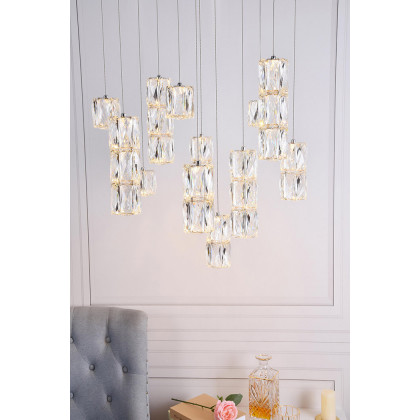 Elegant Pendant - Chrome, L 24" (3500D24C)