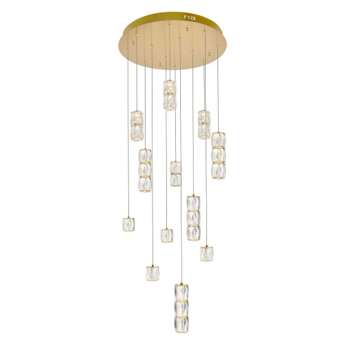 Elegant Pendant - Gold, L 24" (3500D24G)