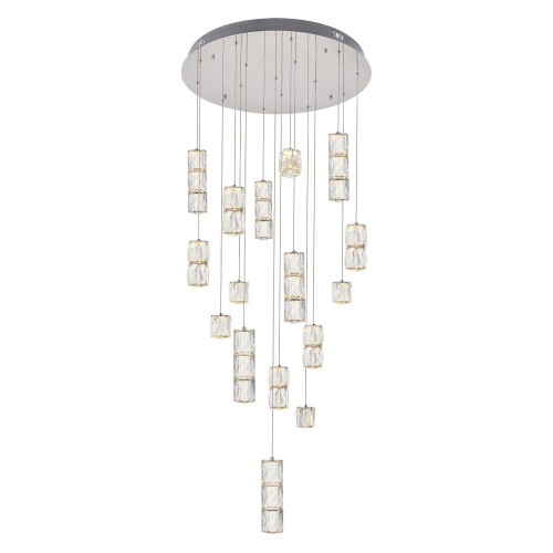 Elegant Pendant - Chrome, L 28" (3500D28C)