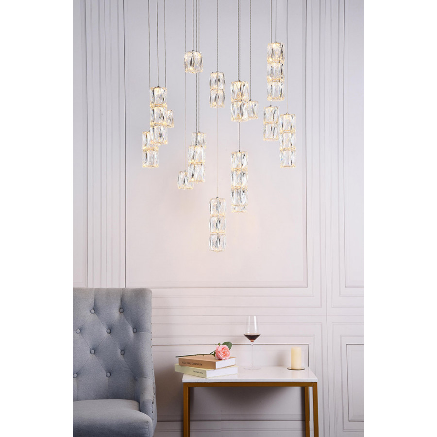 Elegant Pendant - Chrome, L 28" (3500D28C)