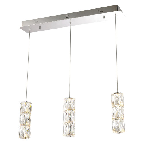 Elegant Pendant - Chrome, L 27.5" (3500D3C)