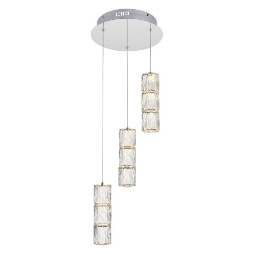 Elegant Pendant - Chrome, L 12" (3500D3RC)