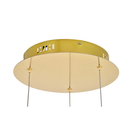 Elegant Pendant - Gold, L 12" (3500D3RG)