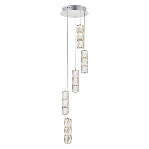 Elegant Pendant - Chrome, L 12" (3500D5RC)
