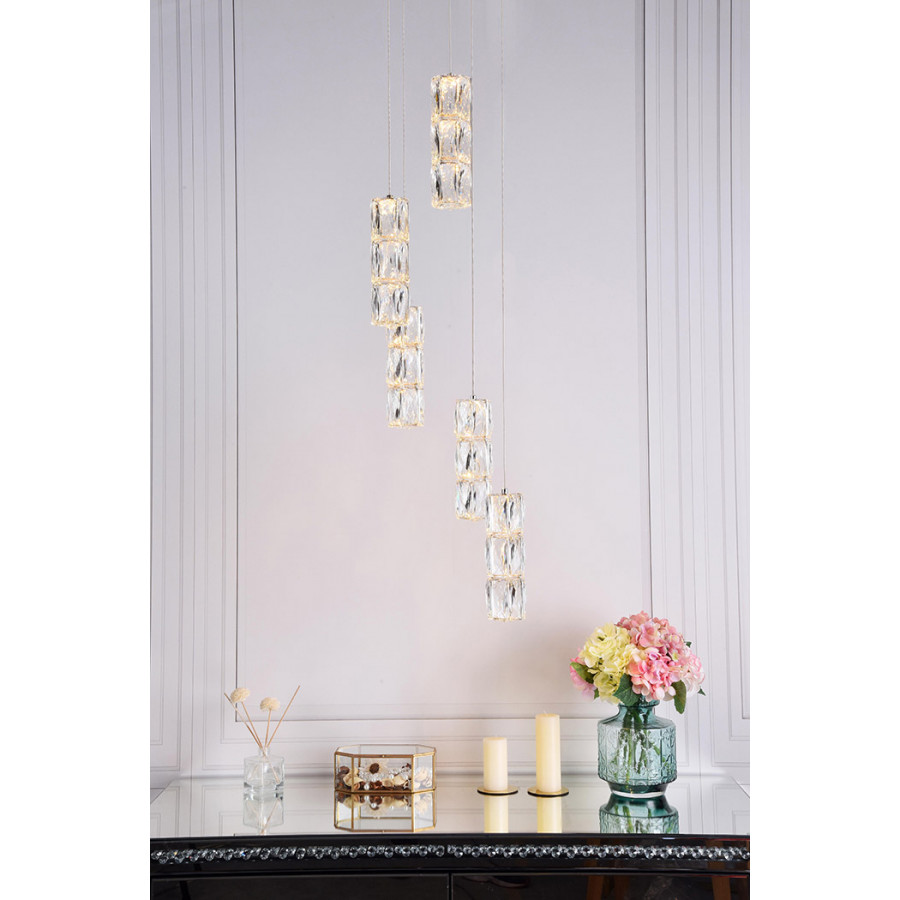 Elegant Pendant - Chrome, L 12" (3500D5RC)