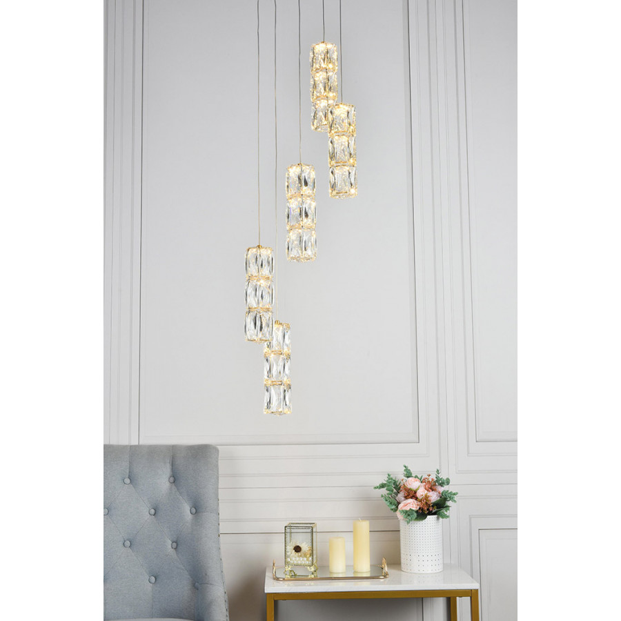 Elegant Pendant - Gold, L 12" (3500D5RG)
