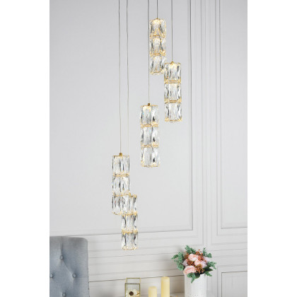 Elegant Pendant - Gold, L 12" (3500D5RG)