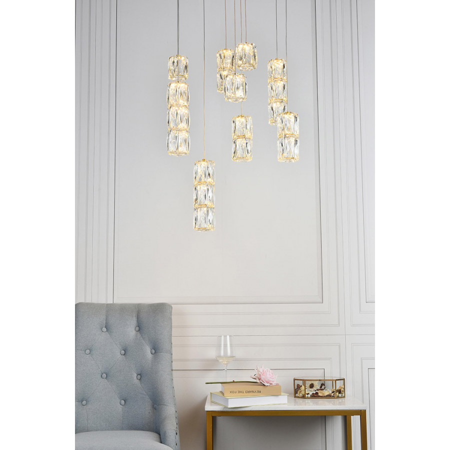 Elegant Pendant - Gold, L 20" (3500D9G)