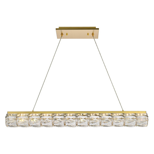 Elegant Valetta Led Chandelier - Gold, L 36" (3501D36G)