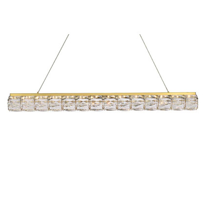 Elegant Valetta Led Chandelier - Gold, L 42" (3501D42G)