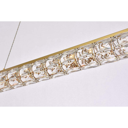 Elegant Valetta Led Chandelier - Gold, L 42" (3501D42G)