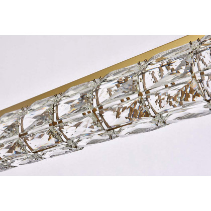 Elegant Valetta Led Chandelier - Gold, L 42" (3501D42G)