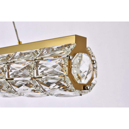 Elegant Valetta Led Chandelier - Gold, L 42" (3501D42G)
